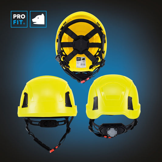 Schutzhelm "Pro Cap D!-Rock" neongelb